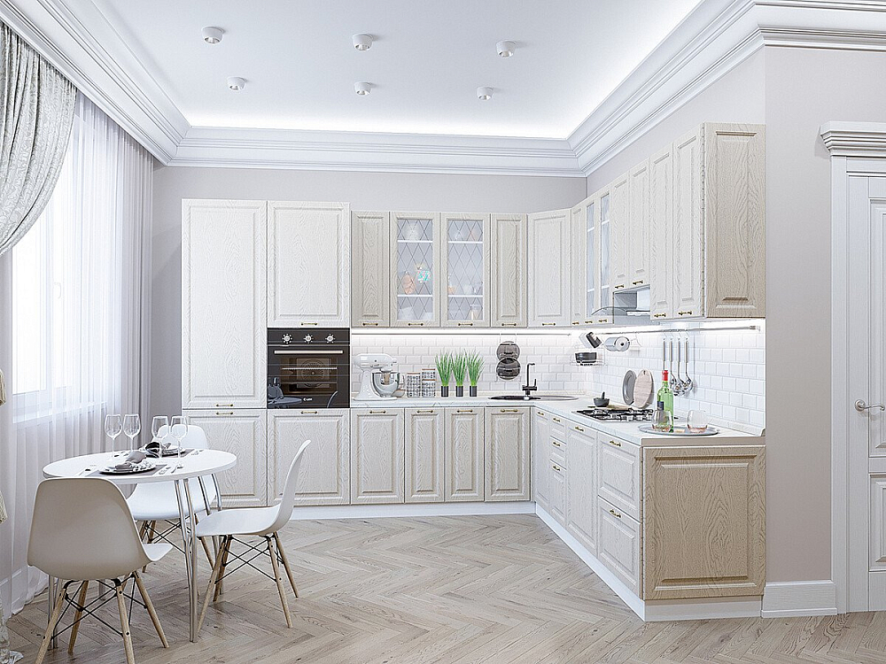 Ницца-04 Белый/Дуб крем